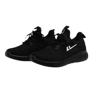 上海回力女鞋正品秋季运动跑步休闲鞋男女透气网面练车鞋黑色健步