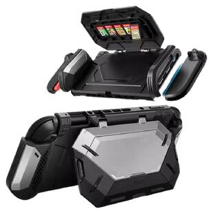 i-Blason 适用任天堂switch2代游戏机保护壳卡带收纳NS2软全包防摔套折叠手柄一体式Joy-Con铰链硬带支架2025