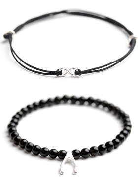 黑曜石水晶生日礼物手链