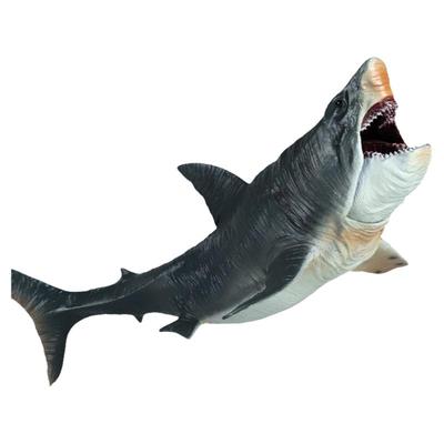 大号巨齿鲨模型摆件大白鲨