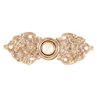 高端盘扣金属明制旗袍汉服子母扣搭扣对扣中国风复古纽扣古风扣子