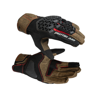 MOTOR AIR摩托车骑行手套夏季男女透气可触屏复古机车防护装备G02