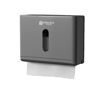 波洛克卫生间擦手纸巾盒挂壁式商用纸巾架厕所酒店厨房抽纸盒防水