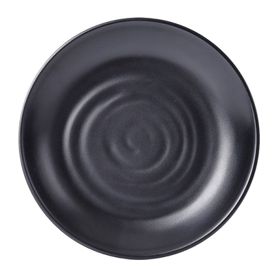 黑色磨砂圆盘密胺塑料