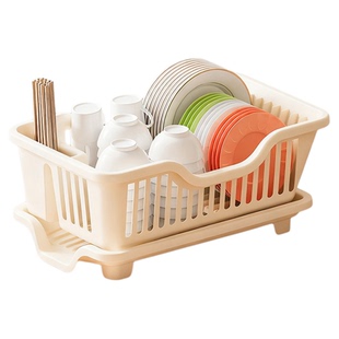 碗架厨房置物架放碗沥水篮台面餐具洗碗沥水架多功能碗盘收纳架
