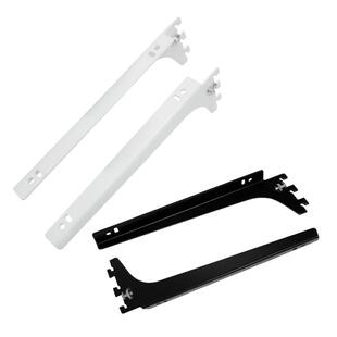 【鑫何固】加厚AA柱黑白色层板托玻璃木板托臂支架书架置物架配件