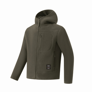 英式小海鸥重磅秋冬男女情侣双面加绒加厚保暖连帽摇粒绒夹克外套