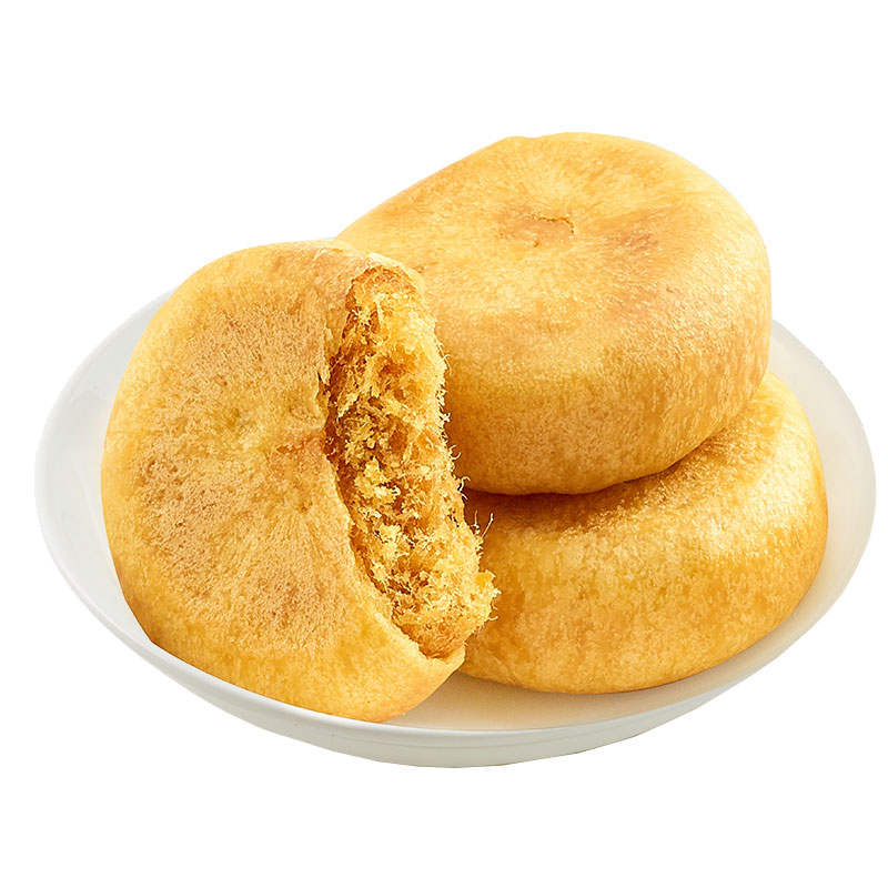 来伊份黄金肉松饼500g糕点酥松