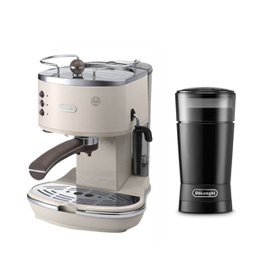 Delonghi/德龙电动磨豆机KG200+ECO310半自动咖啡机 心动组合