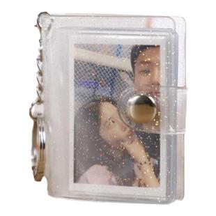 情侣钥匙扣diy定制一寸2寸大头贴迷你证件照小相册卡册追星收纳