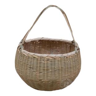 竹编篮子采摘竹篮手提篮收纳筐农家水果篮鸡蛋篮老式菜篮子竹制品