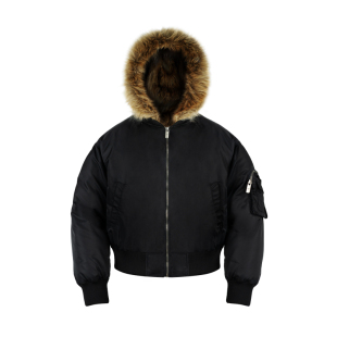 ANTIDOTE可拆卸连帽毛领飞行夹克男加厚bomber棉服冬工装夹棉外套