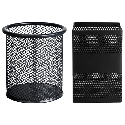 晨光金属笔筒简约创意办公收纳筒