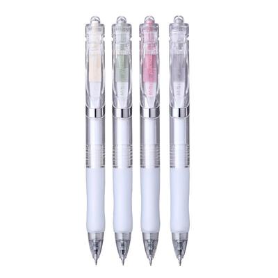 晨光按动中性笔12支装透明杆K35