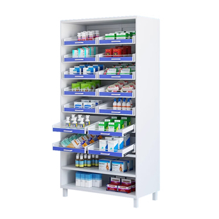 医院药房西药架子处置台病理柜切片柜单双面药盘架药店诊所药品架