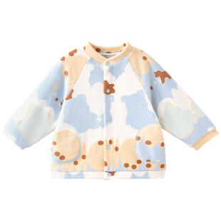 babycare儿童绒绒外套婴儿加绒宝宝奥粒绒秋冬季保暖男女童装