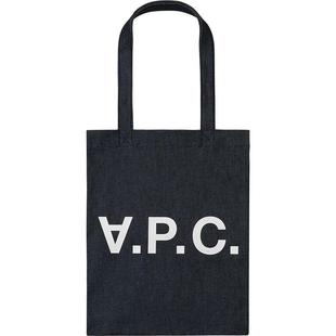 [保税仓] APC中性款通勤休闲帆布包大容量托特包字母单肩手提包女
