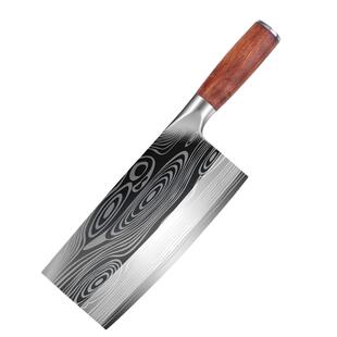 行冠切菜刀家用超快锋利切片切肉刀厨师专用斩切两用刀厨房不锈钢