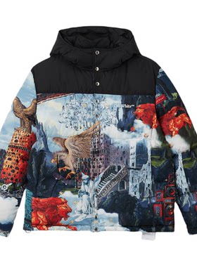 OFF-WHITE™连帽棉服夹克