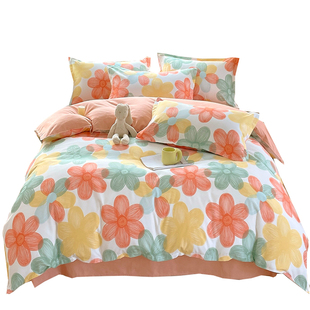 被套单件纯棉加厚磨毛全棉150X200X230单双人被罩宿舍被单180x200