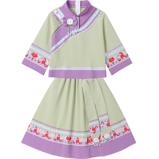 三月三广西壮族服装少数民族舞蹈服装男女款成人民族演出服布依族