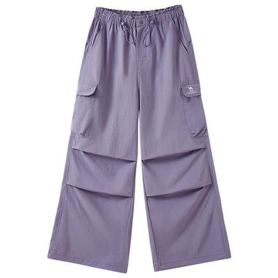 骆驼户外休闲山海伞兵裤女2025春季新款透气防晒阔腿休闲百搭工装