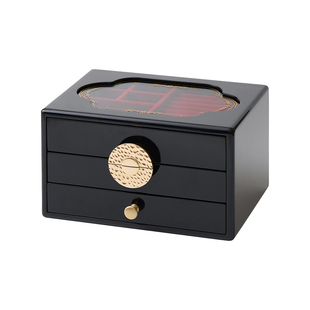 梵瀚 烤漆首饰收纳盒高级精致结婚新婚礼物金银珠宝黄金饰品盒