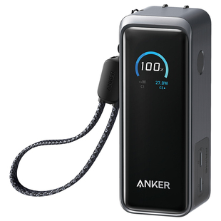 【新国标3C认证】Anker Prime安克二合一充电宝充电器9600毫安65W快充小巧便携可上飞机适用16手机笔记本电脑