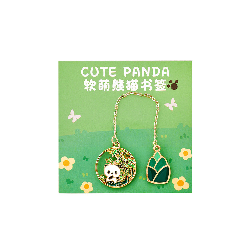 创意熊猫金属书签学生创意礼品