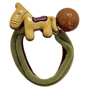 小马圆珠皮筋发圈女高级感扎丸子头发绳高弹力头绳巨好看百搭发饰