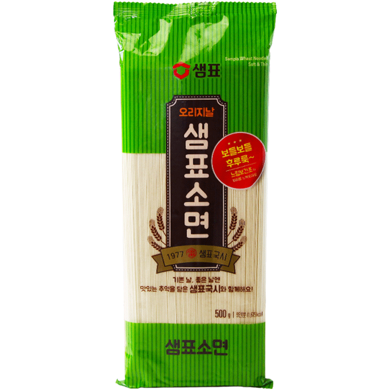 韩国进口膳府小面500g*3细面挂面炸酱鸡蛋火锅冷面韩式面条汤面