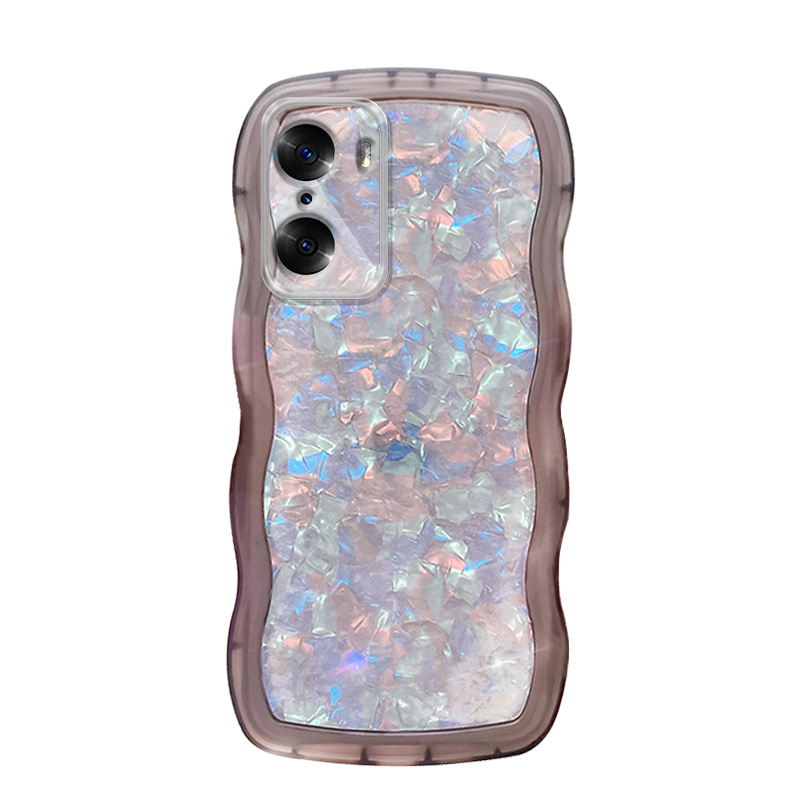 小众高级感简约贝壳纹适用华为荣耀90/60/80手机壳100女70pro新款honor50se全包nova12防摔P30