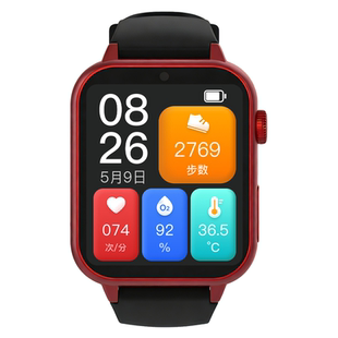 老人摔倒自动拨号报警电话手表一键SOS求助防痴呆走丢预警提醒语音视频通话GPS定位运动健康检测久座吃药提醒