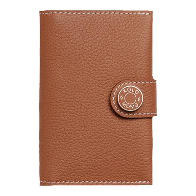 纯手工缝制真皮撞色轻奢卡包