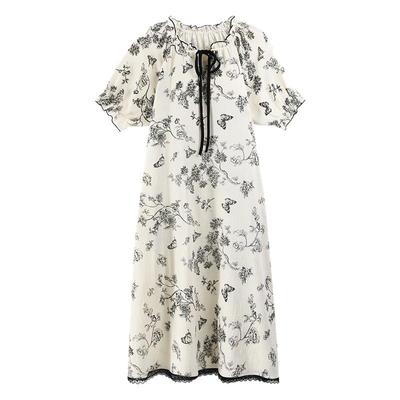 浪莎夏季带胸垫睡裙女短袖家居服