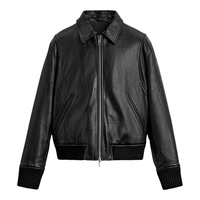 冬季男士仿皮棉服宽松拉链夹克
