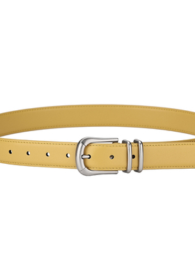 牛大叔多巴胺黄色设计感腰带