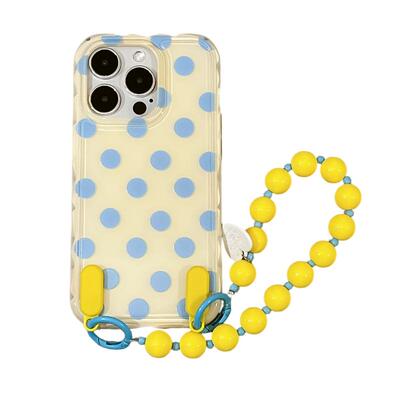 波点带链条适用苹果手机壳