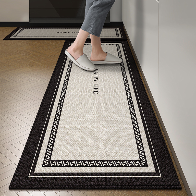 现代简约厨房地垫防水防油地毯免洗可擦长条防滑耐脏耐磨家用垫子