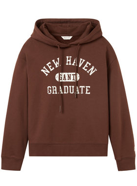 GANT/甘特加绒学院风连帽女卫衣