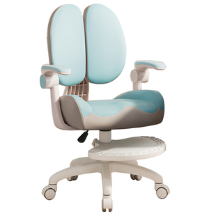 拼色皮革儿童学习椅可升降小学生专用现代简约读书椅矫正坐姿椅子