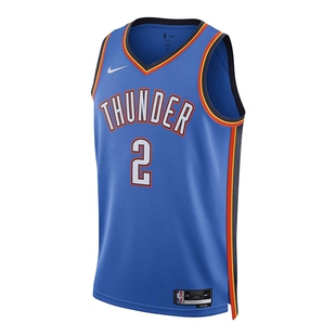 Nike耐克俄克拉荷马城雷霆队NBA男子速干球衣春季新款DN2016 403