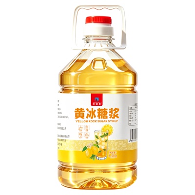 黄冰糖浆广西甘蔗黄金糖浆手打柠