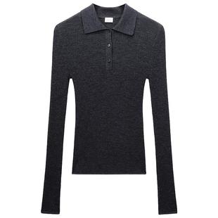 【新品】Woolmark认证OCHIRLY欧时力100%羊毛polo领毛衣2025秋冬