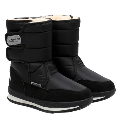 亲子冬季防水防滑加绒加厚棉鞋