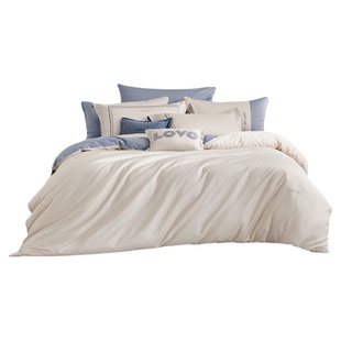 罗莱生活LOVO乐蜗60支全棉纯棉四件套高支轻奢简约被套床单26新品