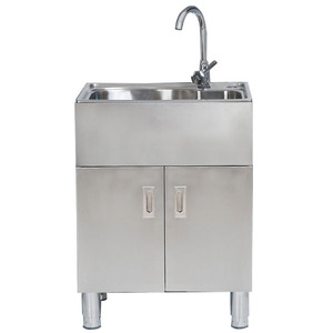 厨房不锈钢水槽带支架橱柜拐角洗菜盆洗菜池洗碗池水池一体柜单槽