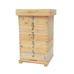 全杉木中蜂蜂箱全套原木五层方格子箱加厚蜜蜂土养蜂专用箱子包邮