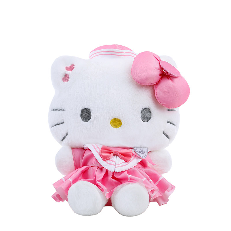 哈喽kitty毛绒玩具凯蒂猫玩偶女生娃娃生日礼物抱枕卡通儿童公仔