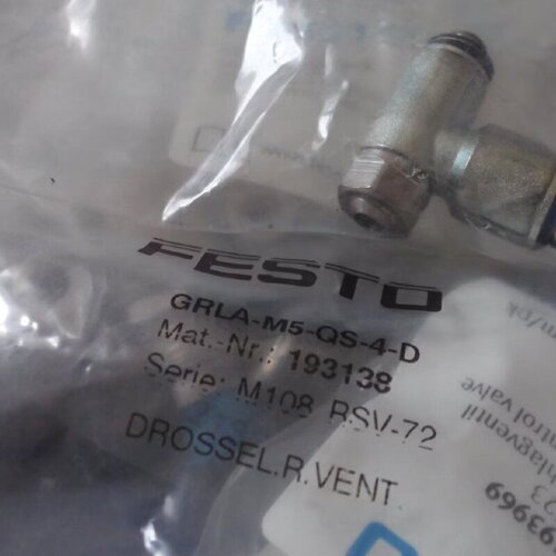 议价实拍现货FESTO正品全新原装调压阀 GRLA-M5-QS-4-D 193138